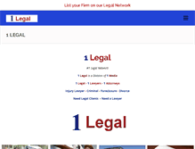 Tablet Screenshot of 1legal.com